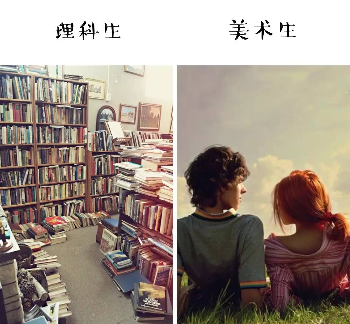 美術生和理科生的區別，沒有對比就沒有傷害