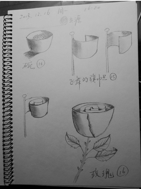繪畫顯出人物和空間的透視感