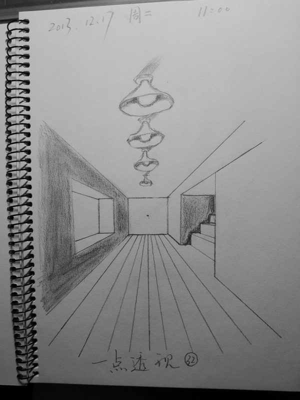 繪畫顯出人物和空間的透視感