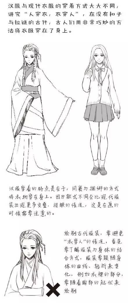 插畫教程|漂亮漢服的繪畫方法