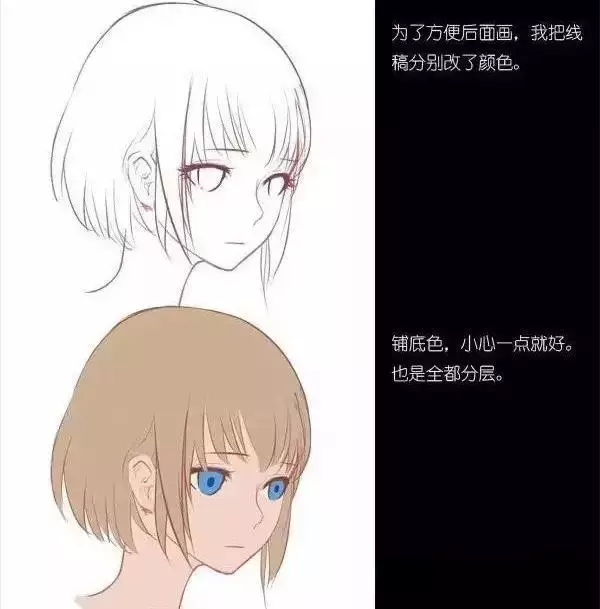 Q版漫畫教程|頭發的畫法