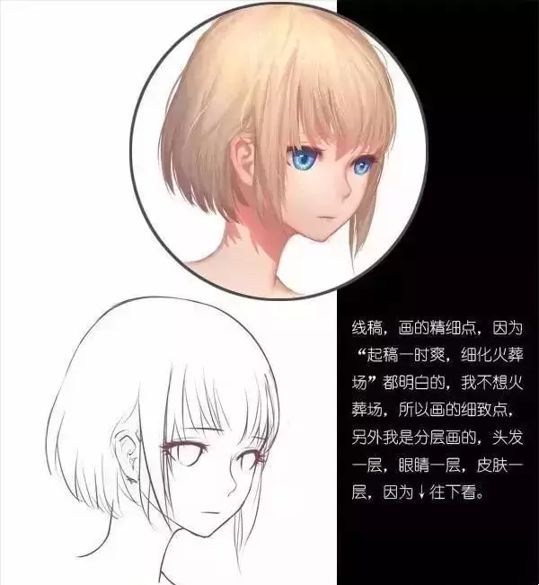 Q版漫畫教程|頭發的畫法