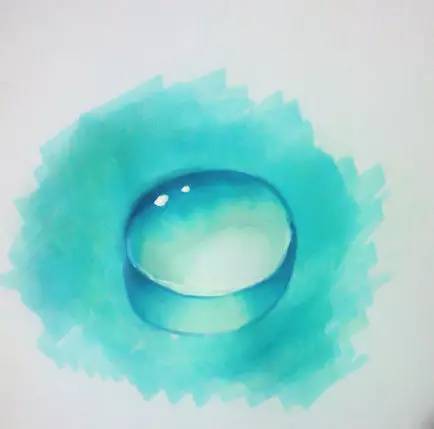 馬克筆教程|水珠的繪畫過程