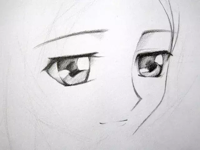 動漫素描教程|簡單的卡通MM手繪教程