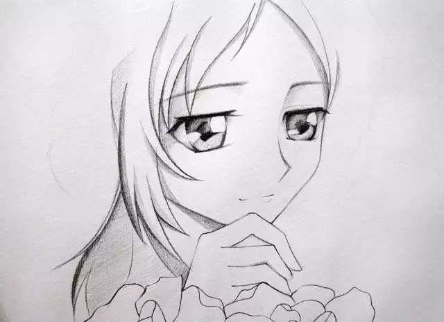 動漫素描教程|簡單的卡通MM手繪教程
