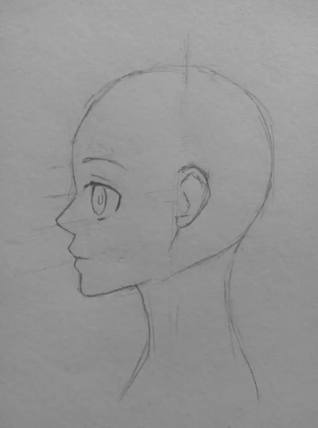 漫畫教程|短發少女側顏