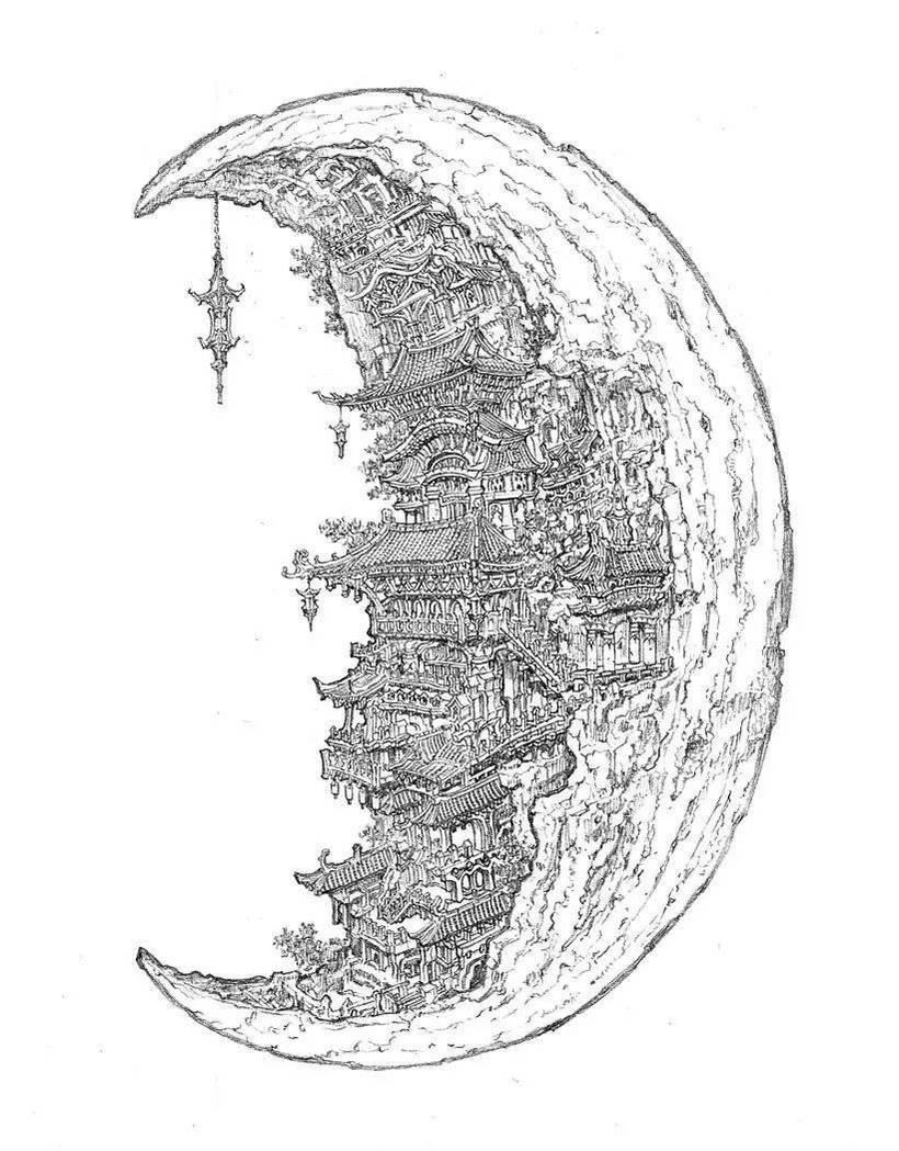 韓國場景原畫第一稱號-線稿之神min seub Jung作品欣賞