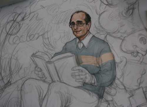大雄手繪插畫過程