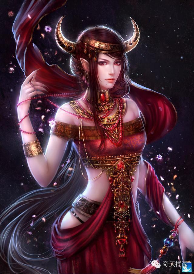 奇幻插畫十二星座-學員原創