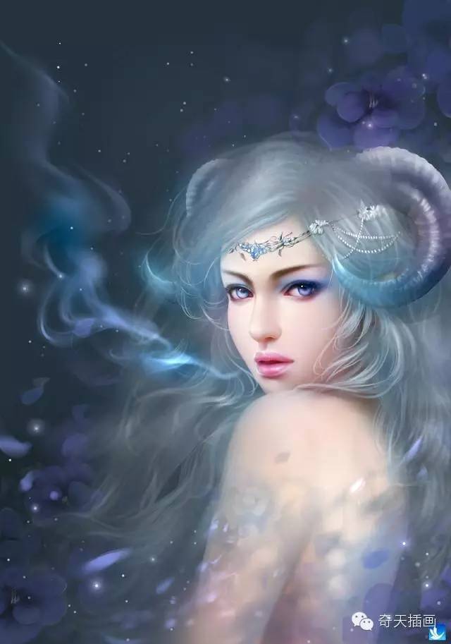 奇幻插畫十二星座-學員原創
