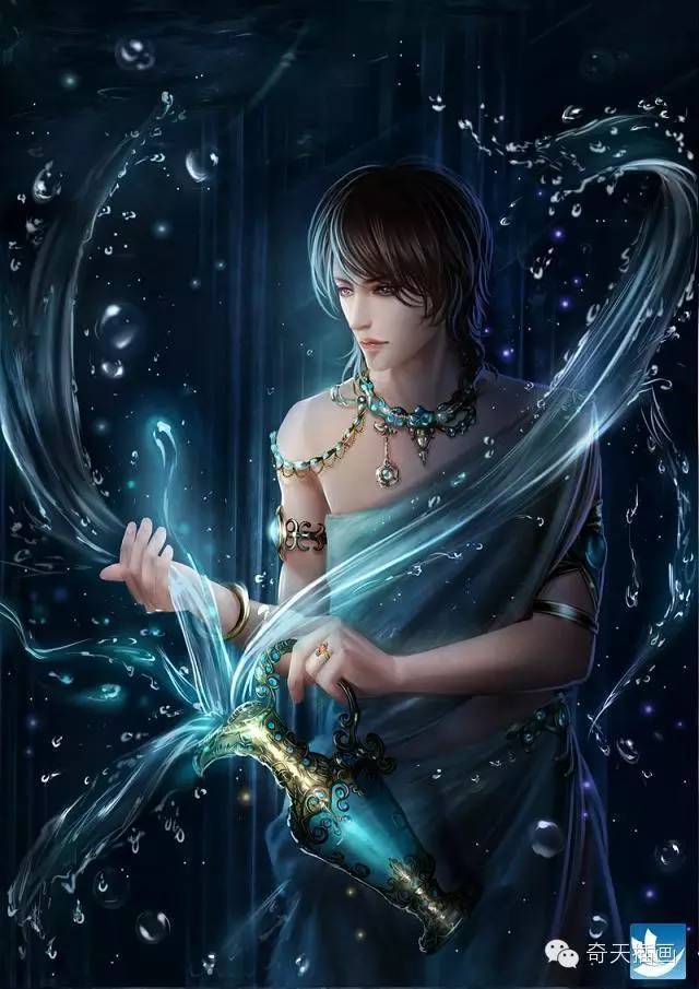 奇幻插畫十二星座-學員原創