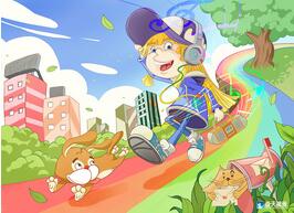 奇天CG學院,商業插畫,跟著音樂搖擺