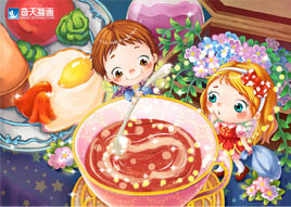 奇天CG學院,商業插畫,好吃你就多吃點