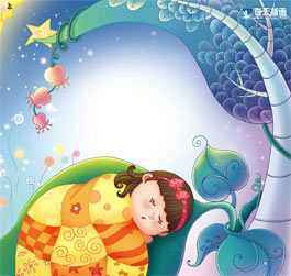 奇天CG學院,商業插畫,寶貝睡覺