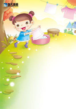 奇天CG學院,商業插畫,曬衣服