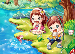 奇天CG學院,商業插畫,釣魚34567