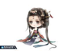 奇天CG學院,商業插畫,靜女其姝Q版