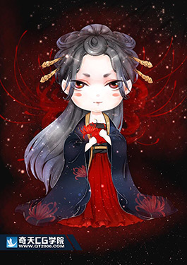 奇天CG學院,商業插畫,朱顏Q版