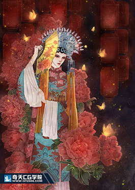 奇天CG學院,商業插畫,游園驚夢
