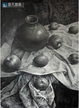 奇天CG學院,美術基礎,寫生作品