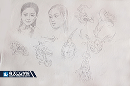 奇天CG學院,美術基礎,手繪作品24