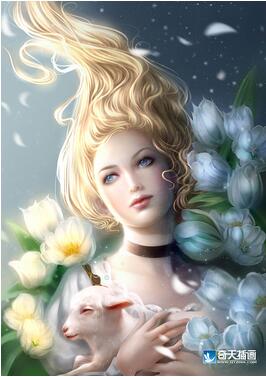 奇天CG學院,奇幻插畫,牧羊女