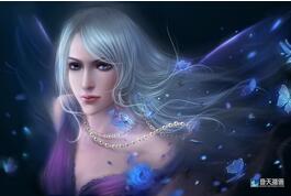 奇天CG學院,奇幻插畫,蝶影