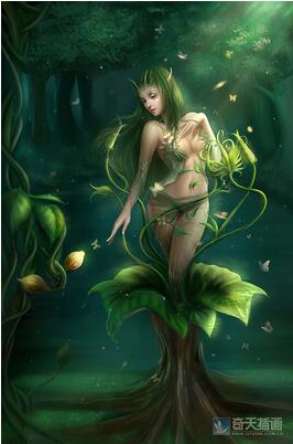 奇天CG學院,奇幻插畫,綠光