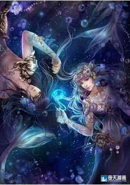 奇天CG學院,奇幻插畫,雙魚座