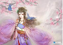 奇天CG學院,奇幻插畫,吹蕭引鳥