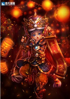 奇天CG學院,奇幻插畫,萌年賀圖