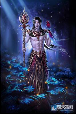 奇天CG學院,奇幻插畫,守護森林