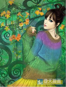 奇天CG學院,奇幻插畫,高茜作品