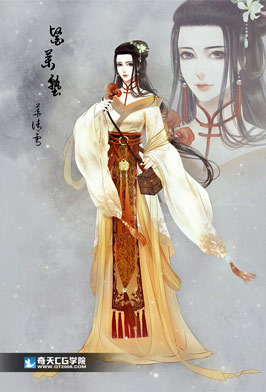奇天CG學院,奇幻插畫,醫女人設