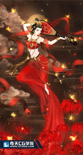 奇天CG學院,奇幻插畫,-曼珠沙華