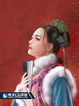 奇天CG學院,奇幻插畫,清宮淚
