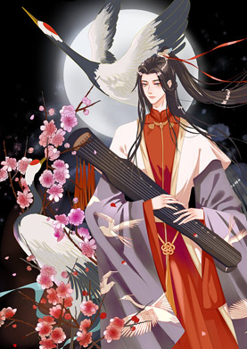 奇天CG學院,奇幻插畫,奇幻插畫：古箏