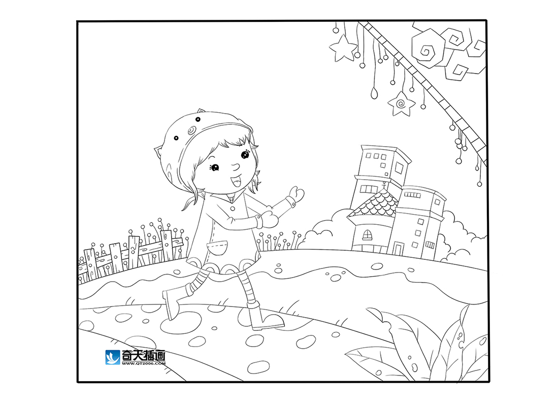 奇天CG學院,手繪插畫,看星星9