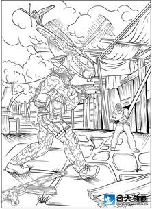 奇天CG學院,手繪插畫,武俠插畫