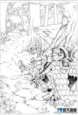 奇天CG學院,手繪插畫,插畫88