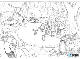 奇天CG學院,手繪插畫,插畫656