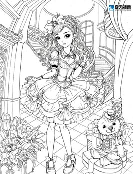 奇天CG學院,手繪插畫,女生
