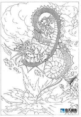 奇天CG學院,手繪插畫,哪吒鬧海