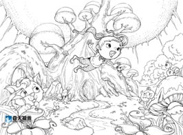 奇天CG學院,手繪插畫,跳