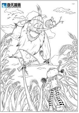 奇天CG學院,手繪插畫,綠野仙蹤jhfj2