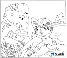 奇天CG學院,手繪插畫,小笨笨
