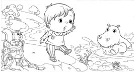 奇天CG學院,手繪插畫,小笨笨找帽子5