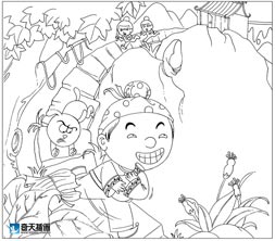 奇天CG學院,手繪插畫,偷酒