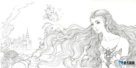 奇天CG學院,手繪插畫,美人魚01