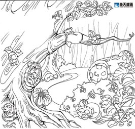 奇天CG學院,手繪插畫,森林里